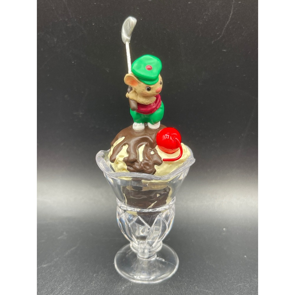 Hallmark Keepsake Ornament 1999 Sundae Golfer Mouse Ice Cream Sue Tague Decor